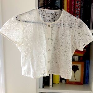 Oak and fort eyelet top